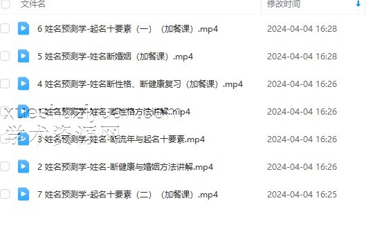 义德天成姓名预测学7集插图